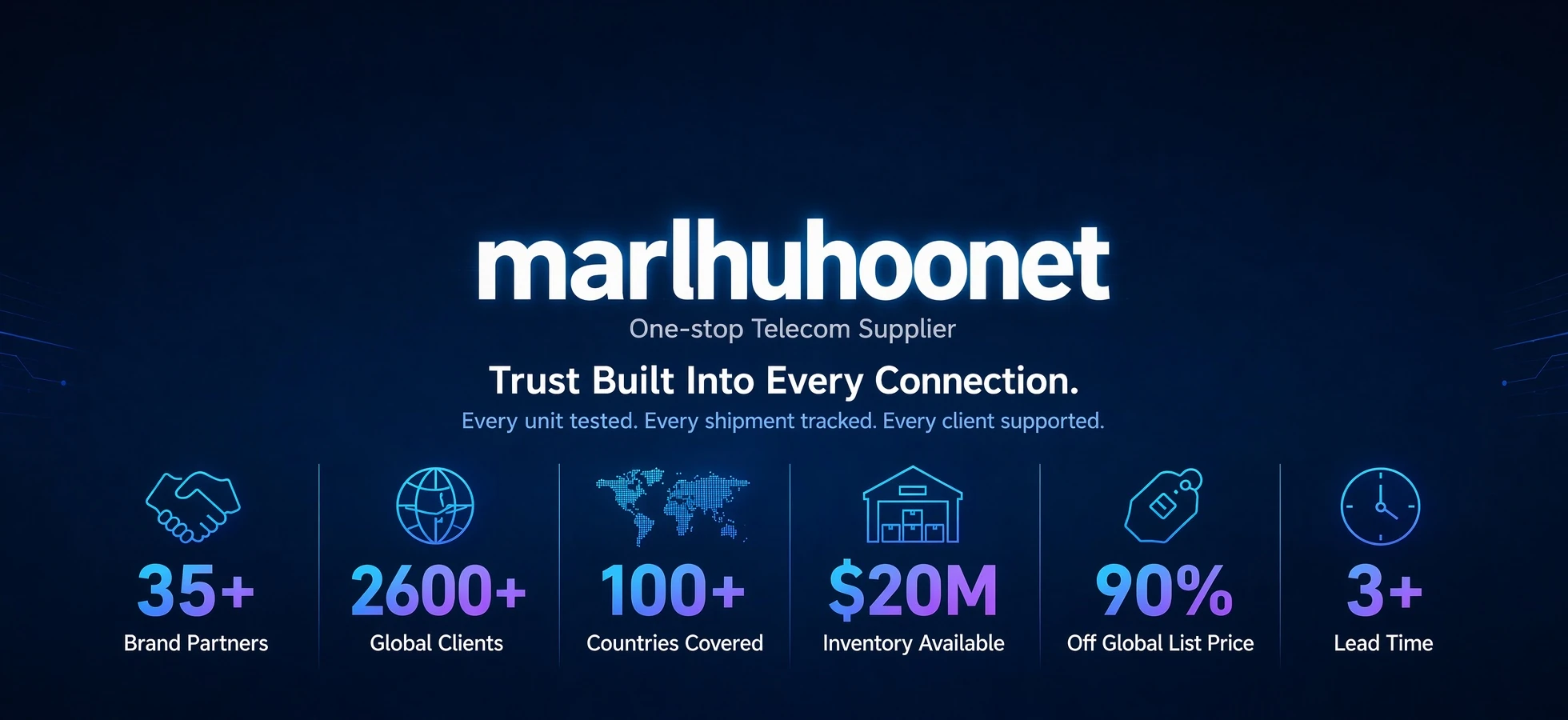 marlhuhoonet trusted Huawei Cisco ZTE
